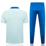 24/25 Spain Light Blue Polo Collar Pants Set(C1105)