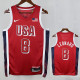 2024 Olympic Game USA LEONARD # 8 Red Basketball Jersey