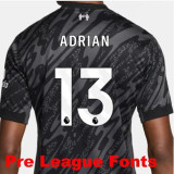 24/25 LIV  Grey Black Goalkeeper Kids Soccer Jersey
