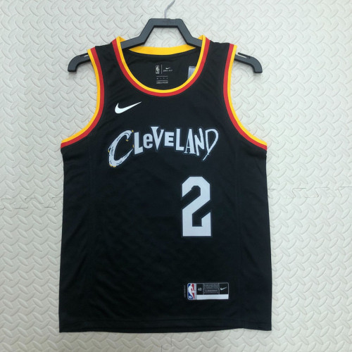 22/23 Cleveland Cavaliers IRVING #2 Black City Edition Top Quality Hot Pressing NBA Jersey