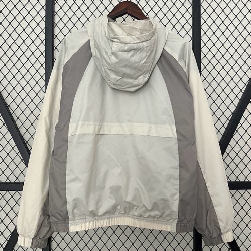 2024 New Jordon White Windbreaker(连帽）