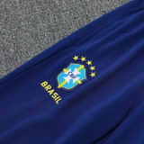 24/25 Brazil Blue Wave Hooded  Tracksuit