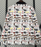 2024 BAR White Graffiti&Red Blue  Sided Windbreaker (双面风衣)