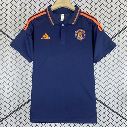 24/25  Man Utd Sapphire Blue Polo Shirt