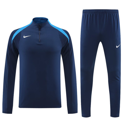 24/25 NK Sapphire Blue Half Zipper Sportswear # 812宝蓝(半拉链)
