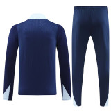 24/25 TOT Sapphire Blue Player version Half Pull Tracksuit  (球员版、半拉链)