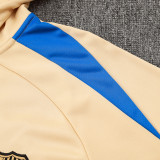24/25 BAR Khaki Hooded  Half Pull Tracksuit(Add Fluff)  (半拉链\加绒F605)