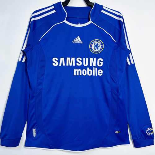 2006/2007 CHE Home  Long Sleeve Retro Soccer Jersey