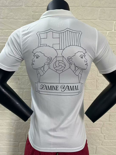 24/25 BAR White Special Edition Player Version Soccer Jersey