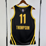 23/24 WARRIORS THOMPSON #11 Black City Edition Top Quality Hot Pressing NBA Jersey (V领)