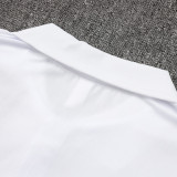 26/27 PSG White Polo Collar Pants Set