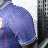 25 /26 BAR Purple Special Edition Player Version Soccer Jersey(胸前字spotify）