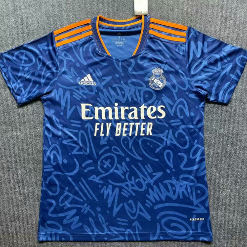 21/22 RMA  Away Fans Soccer Jersey