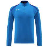 24/25 NK Sky Blue Half Zipper Sportswear # 812 天蓝(半拉链)