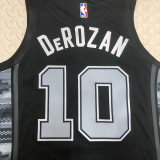 22/23 SA Spurs DEROZAN #10 Black Top Quality Hot Pressing NBA Jersey (Trapeze Edition)