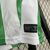 24/25 Real Betis Home Fans Soccer Jersey(胸前FREVER GREEN广告)