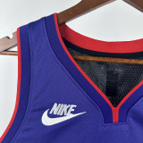 24/25 Raptors  BARNES # 4  Blue Retro Top Quality Hot Pressing NBA Jersey