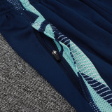 24/25 Man Utd Light Green Kids Half Pull Tracksuit  (童装、半拉链)