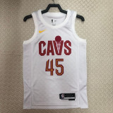 22/23 Cleveland Cavaliers MITCHELL #45 White Top Quality Hot Pressing NBA Jersey