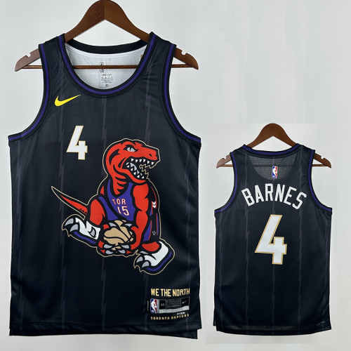 24/25 Raptors BARNES # 4 City Edition Top Quality Hot Pressing NBA Jersey