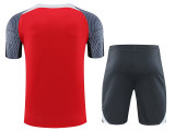 24/25 LIV Red Gray Shoulder Training Short Suit(红色灰肩）