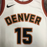 22/23 Nuggets JOKIC #15 White City Edition Top Quality Hot Pressing NBA Jersey