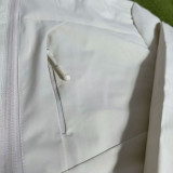 24/25 Clover White Casual  Assault  Hooded Windbreaker (Y17连帽冲锋衣）