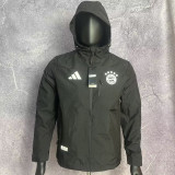 24/25 Bayern Black Assault  Hooded Windbreaker (Y18连帽冲锋衣）