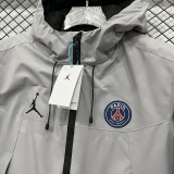 24/25 PSG White Thickened Assault  Hooded Windbreaker (A805加厚冲锋衣）