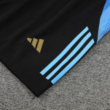 24/25 Argentina Black Tank top and shorts suit(黑色蓝肩）