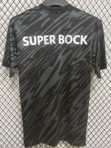 24/25 Sporting Lisbon Black Goalkeeper Fans Soccer Jersey