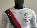 25/26 Man City Away  Player Version  Long Sleeve  Soccer Jersey