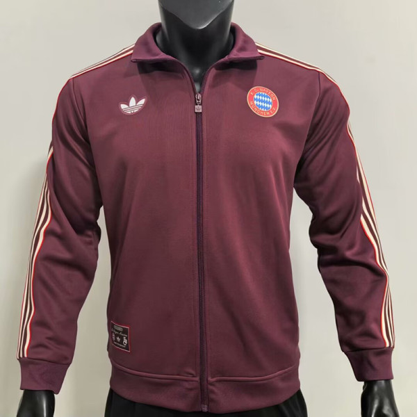 25/26 Bayern Retro Edition Maroon Jacket