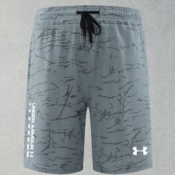 2025 RF-M570 Dardk Grey Cracked Digital Printed Casual Fitness Shorts#深灰