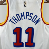 24/25 WARRIORS THOMPSON # 11 White Retro Top Quality Hot Pressing NBA Jersey