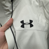 24/25 UA White Single Layer Hooded Windbreaker#F707