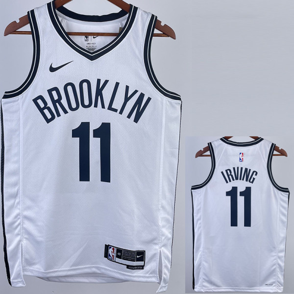 22/23 NETS IRVING #11 White Top Quality Hot Pressing NBA Jersey