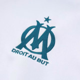 24/25 Marseille White Half Pull Tracksuit  (半拉链)