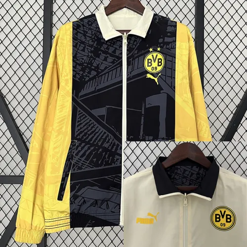 24/25 Dortmund Black & Yellow Double Sided Windbreaker (双面风衣)