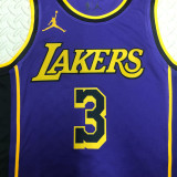 22/23 LAKERS DAVIS #3 Purple Top Quality Hot Pressing NBA Jersey (Trapeze Edition)