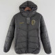 24/25 Palmeiras Black Hooded Cotton Coat连帽棉衣