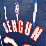 22/23  ROCKETS SENGUN #28 Blue Top Quality Hot Pressing NBA Jersey (City Edition)城市版
