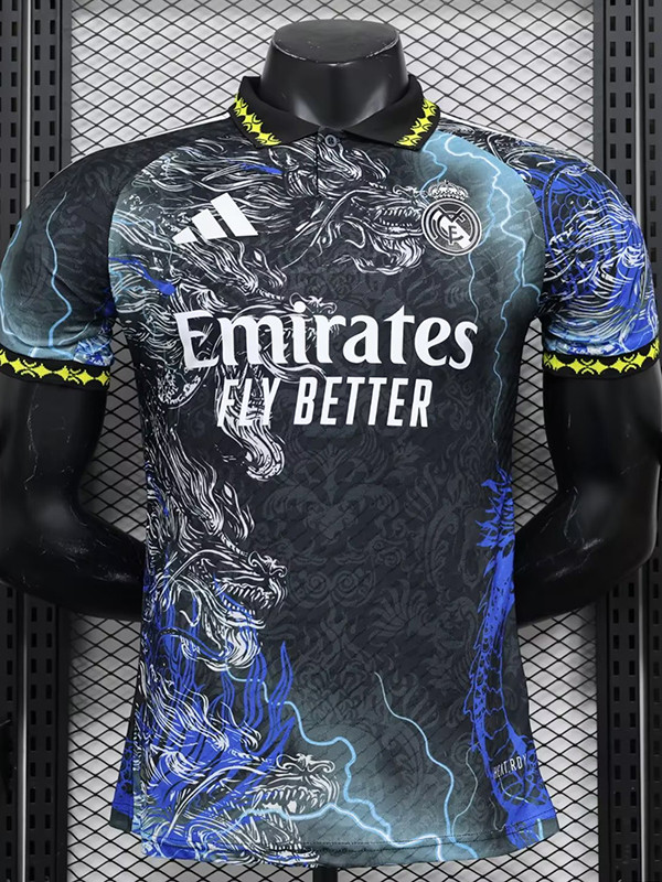 24/25 RMA Black Dragon Head Edition Player Version Training shirts