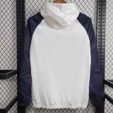 24/25 Benfica White & Royal Blue Hooded Windbreaker