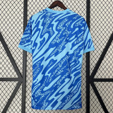 2024 Portugal Goalkeeper Blue  Fans Soccer Jersey