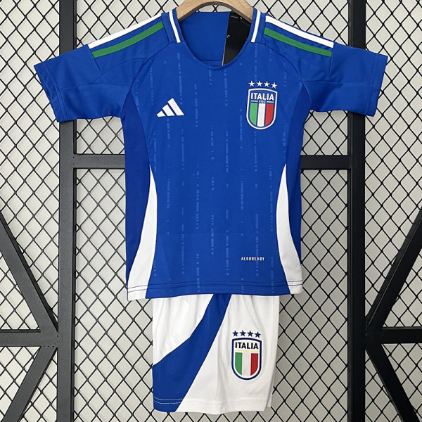 24/25 Italy Home Kids Soccer Jersey