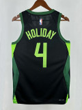24/25 CELTICS HOLIDAY #4City Edition Top Quality Hot Pressing Retro NBA Jersey