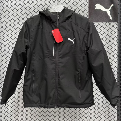 2024 New PM Black Windbreaker F10（加绒、连帽）
