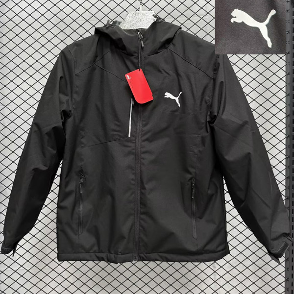 2024 New PM Black Windbreaker F10(加绒、连帽)