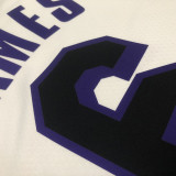 22/23 LAKERS JAMES #6 White City Edition Top Quality Hot Pressing NBA Jersey